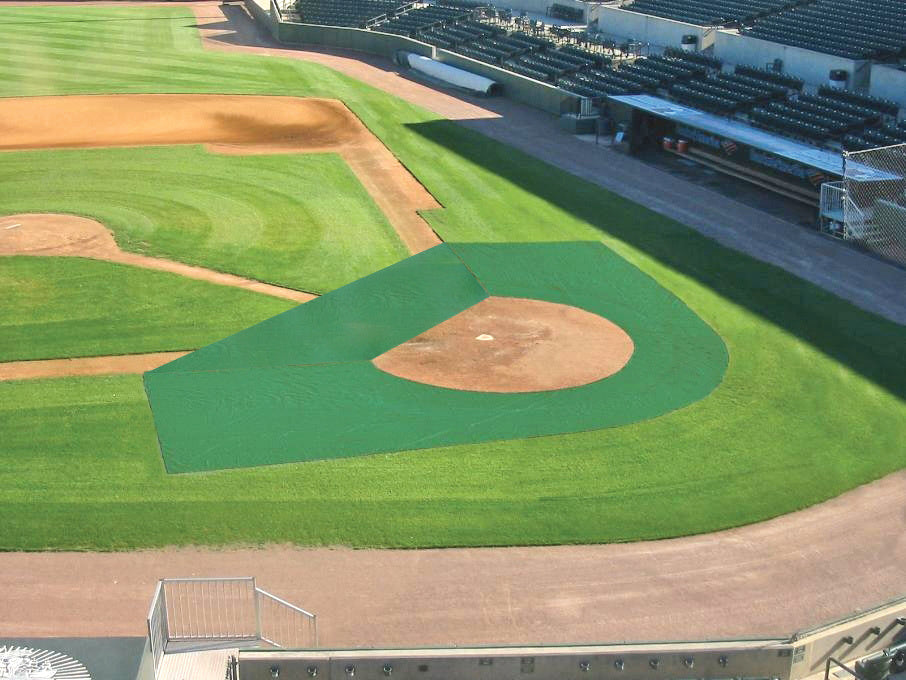 Infield tuf protector ready for batting practice