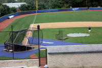 Thumbnail for Infield turf cover on field, ready for batting practice