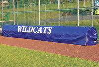 Thumbnail for Printed roller cover protecting field tarp while not in use