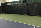 Indoor tennis backdrop curtain