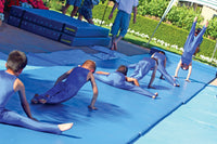 Thumbnail for Gymnasts practicing on non-folding tumbling mats