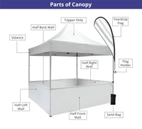 Thumbnail for Custom Outdoor Event Tent | 10' x 10'