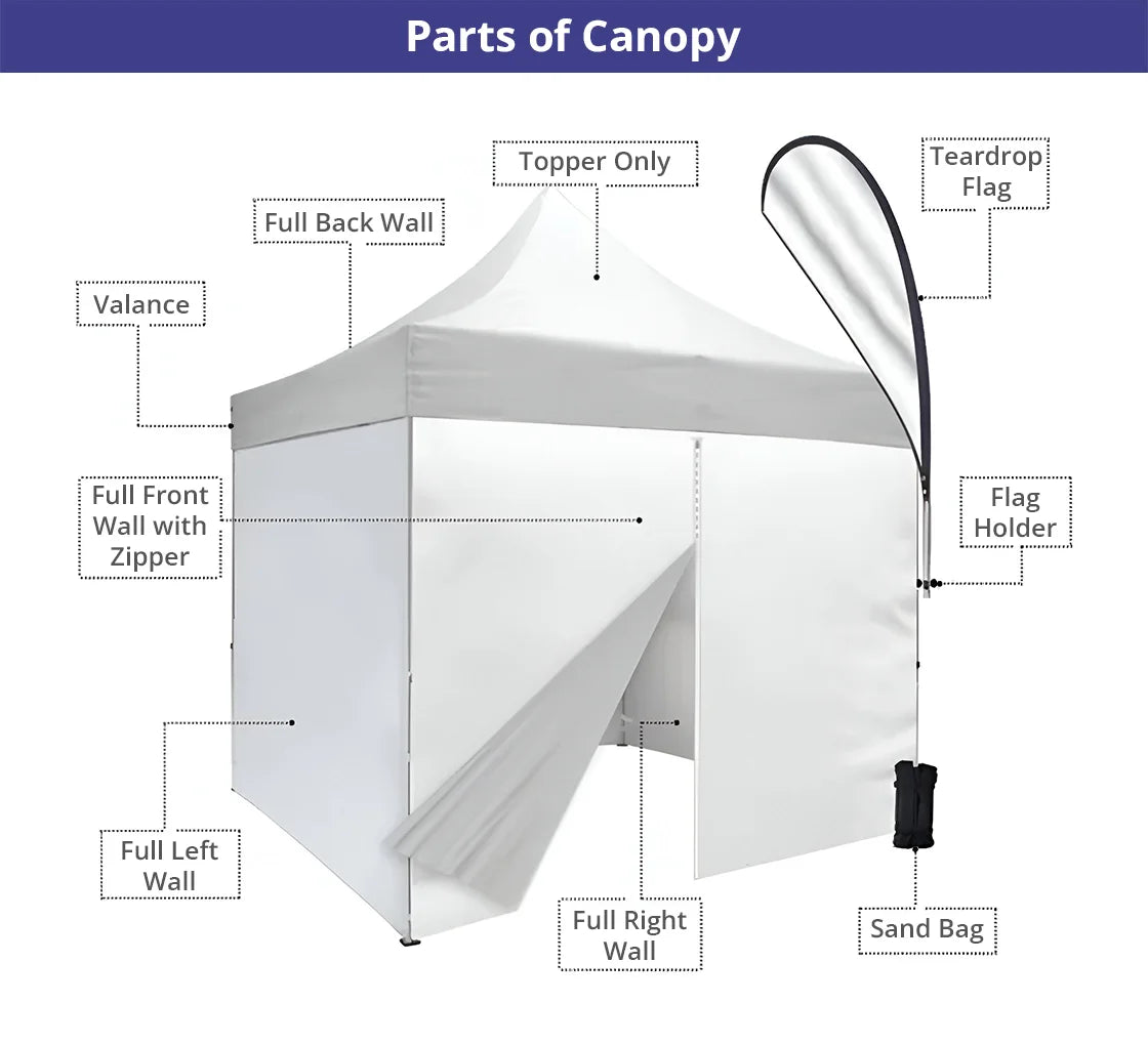 Custom Outdoor Event Tent | 10' x 10'