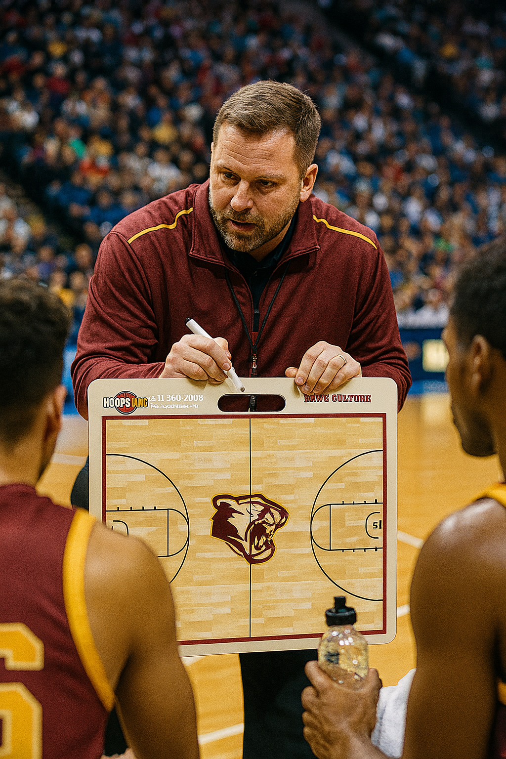 custom dry erase basketball coaching board 23 x 18