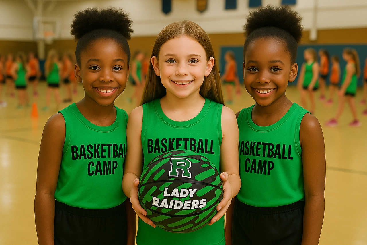 Custom basketball fundraiser item for school booster club