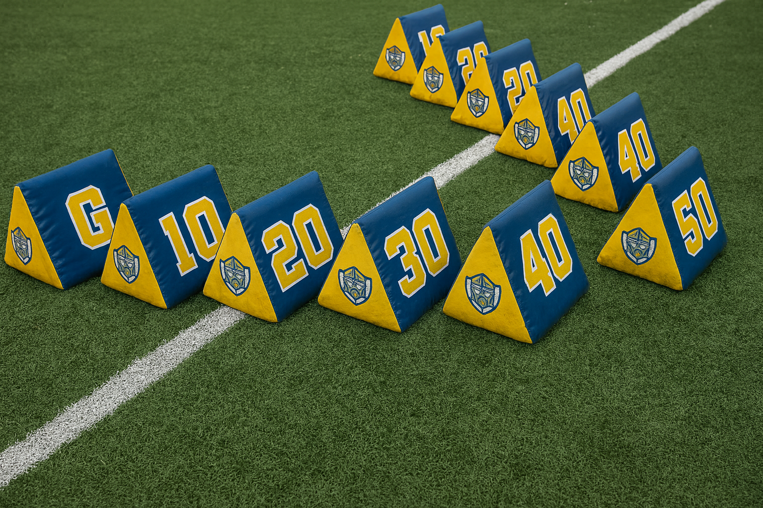 Custom Football Sideline Spirit Markers | Set of 11 Markers