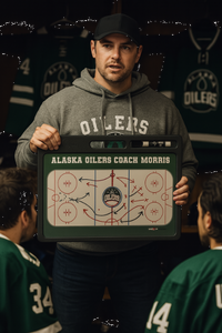 Thumbnail for Custom Pro Hockey Whiteboard -w Handle | 2 Sided