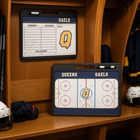 Thumbnail for Custom Pro Hockey Whiteboard -w Handle | 2 Sided