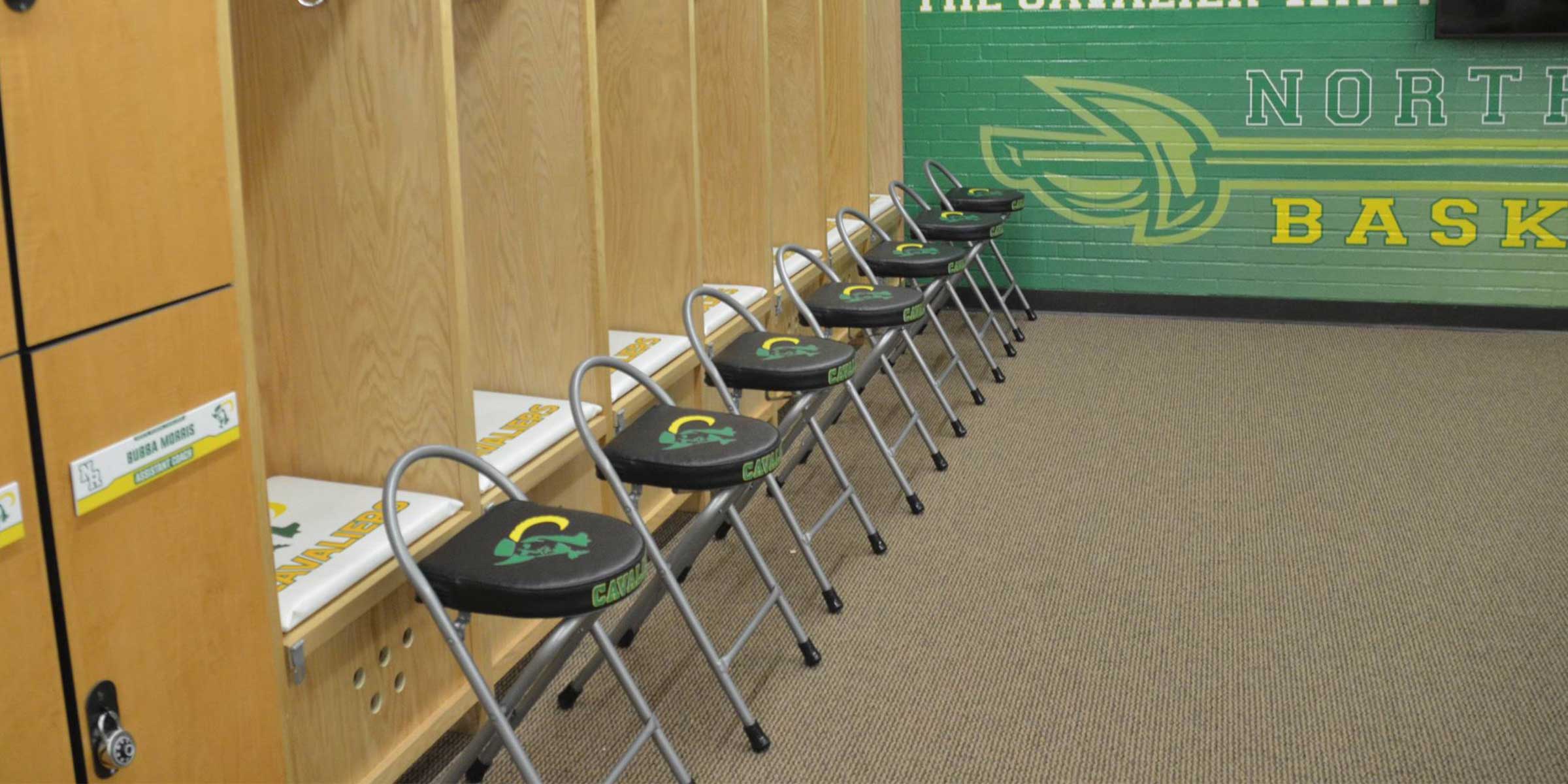 Digitally Printed Locker Room Stools