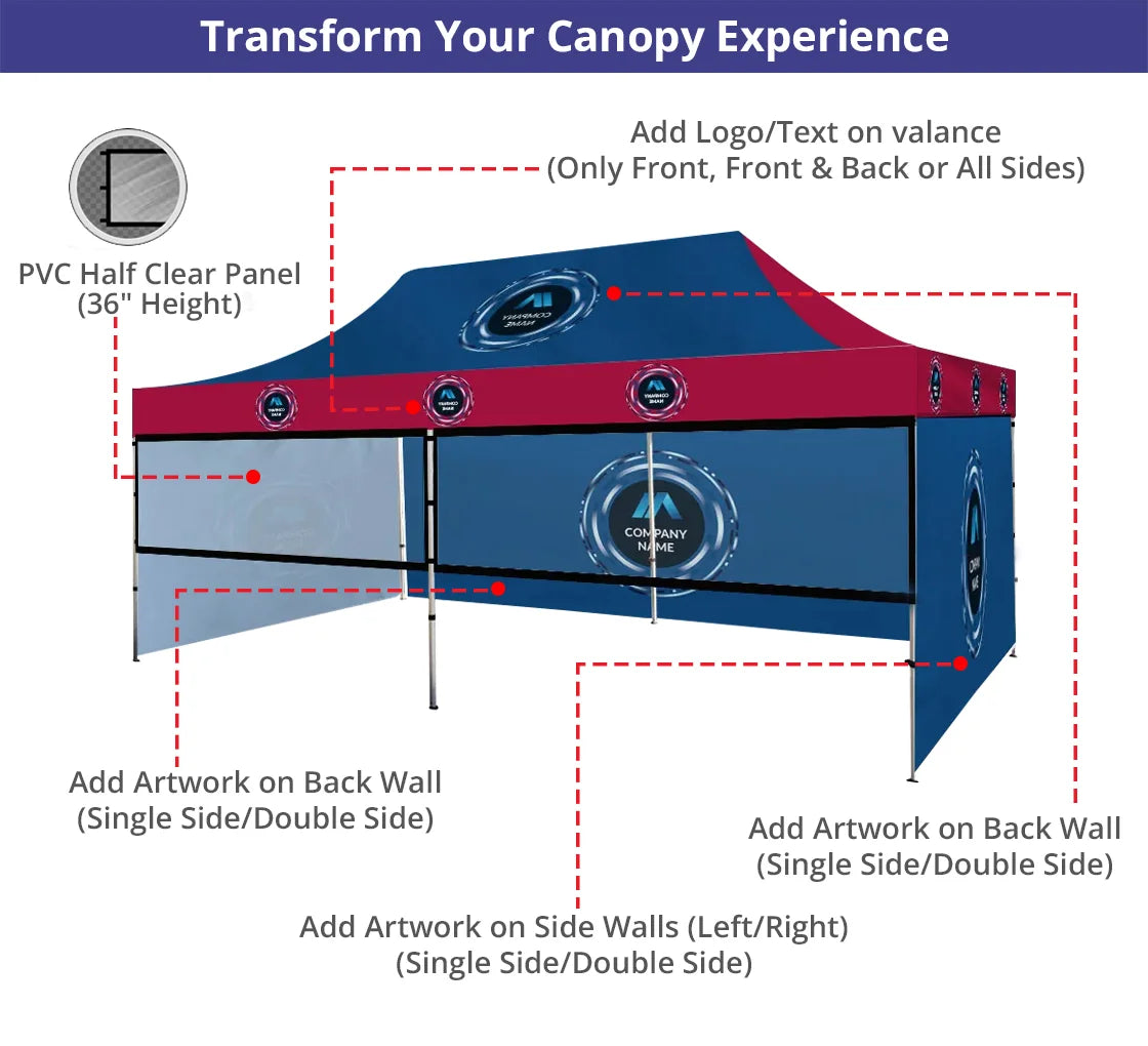 Custom Outdoor Event Tent | 10' x 20'