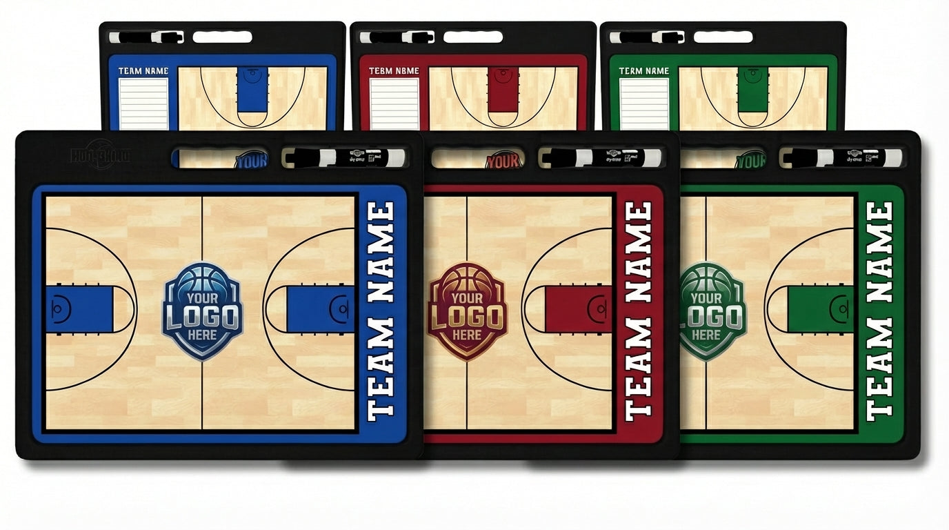 Custom Pro Basketball Whiteboard /w Handle | 2 Sided