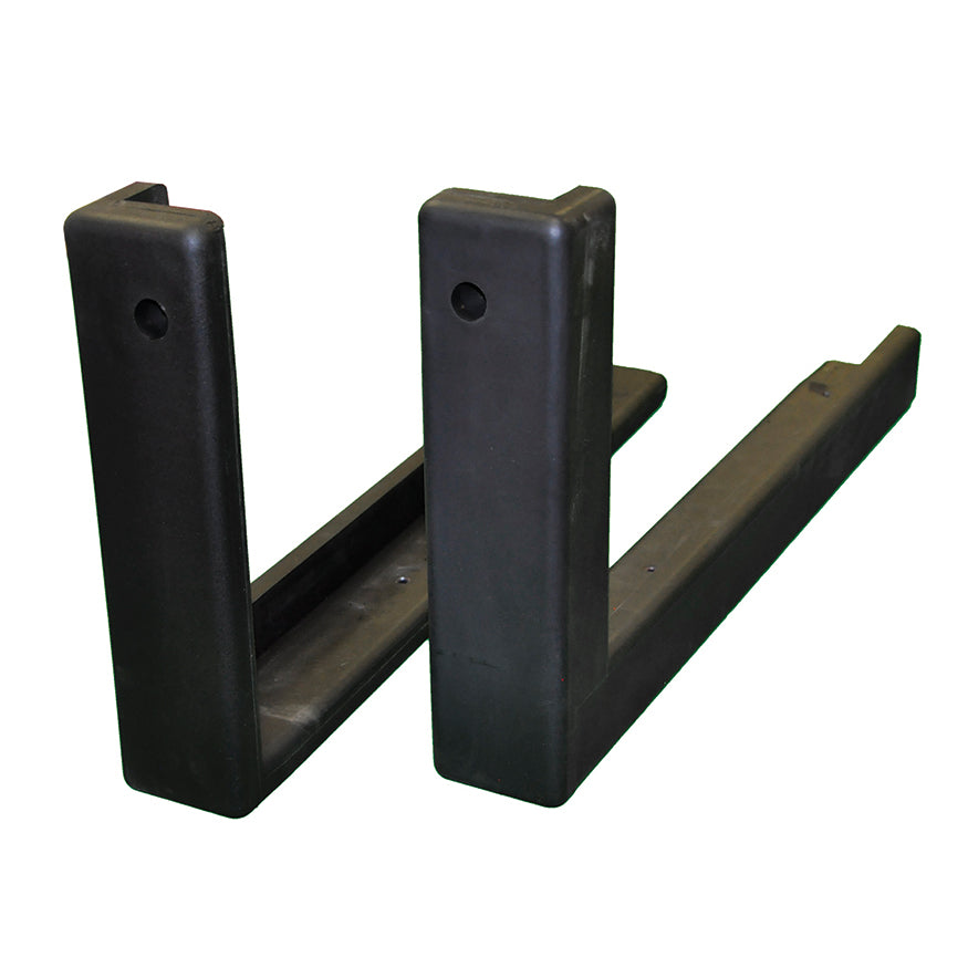 Edge Padding - Bolt-On (L shaped for I/O Wood/Acrylic Backboards) - Safe-Pro (54 in. Wide Backboard) (Black)