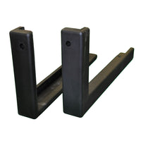 Thumbnail for Edge Padding - Bolt-On (L shaped for I/O Wood/Acrylic Backboards) - Safe-Pro (54 in. Wide Backboard) (Black)