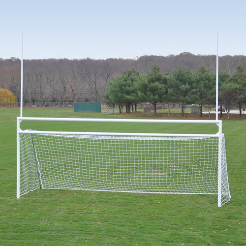 Goals - Soccer/Football (with Standard Backstays) - Deluxe, Official Size (8 ft. H x 24 ft. W x 4 ft. B x 10 ft. D)