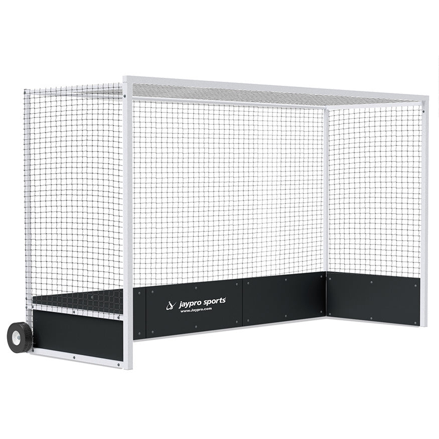 Field Hockey Goal (2 in. x 2 in. Square Aluminum with Bottom Boards) - Official (7 ft.H x 12 ft.W x 4 ft.D) - NFHS, NCAA, FIH Compliant