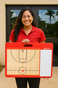 Thumbnail for custom dry erase basketball coaching board 23 x 18