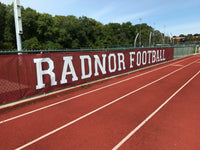 Thumbnail for Radnor Football windscreen along a track fence
