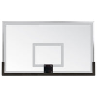 Thumbnail for Basketball System - Titan (Powder Coated) Black (6 in. x 6 in. Pole with 6 ft. Offset) - 72 in. Glass Backboard - Flex Rim Goal (Surface Mount)