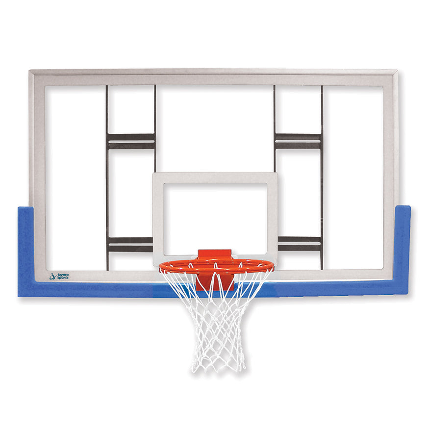 Conversion Backboard - 42 in. Rectangular Glass Backboard - NCAA, NFHS Compliant