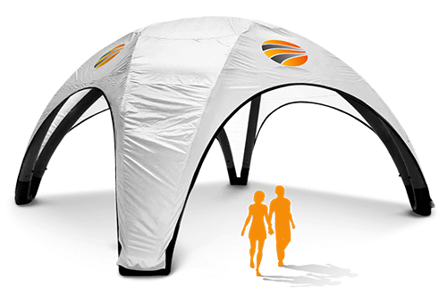 Custom Inflatable Canopy Tent or Air Dome | Fills in 5 Minutes