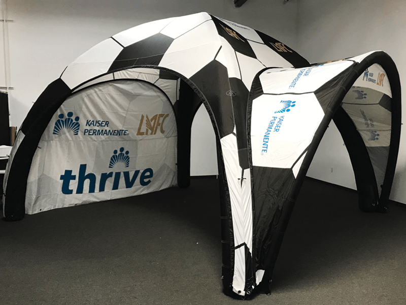 Custom Inflatable Canopy Tent or Air Dome | Fills in 5 Minutes