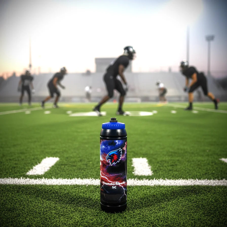 Athlete hydration bottle 32oz custom made with team logo