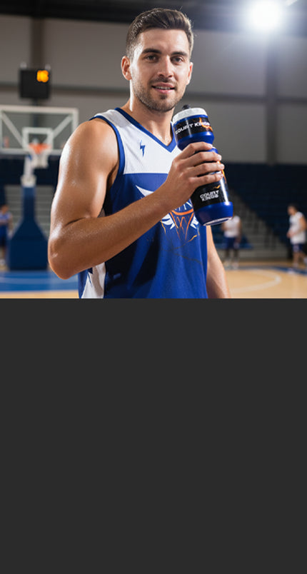 Personalized 26 Oz sports water bottle for basketball teams