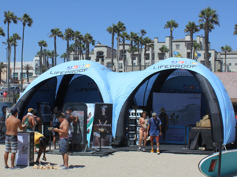 Custom Inflatable Canopy Tent or Air Dome | Fills in 5 Minutes