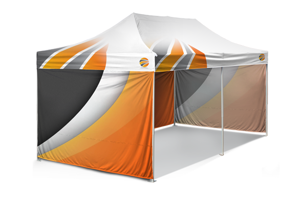 10x20 sublimated pop-up tent for trade shows and events