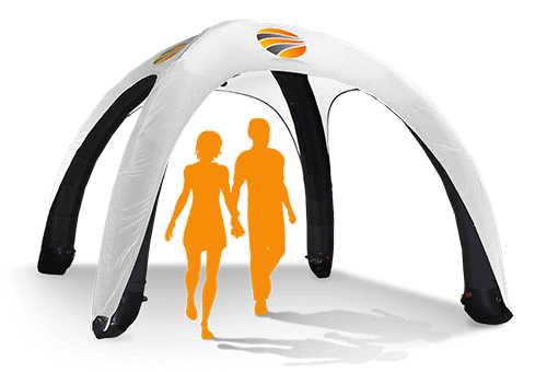 Custom Inflatable Canopy Tent or Air Dome | Fills in 5 Minutes