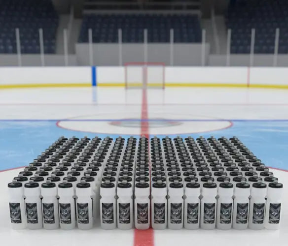 Durable BPA-free 23oz custom Hydroflo water bottle with team branding