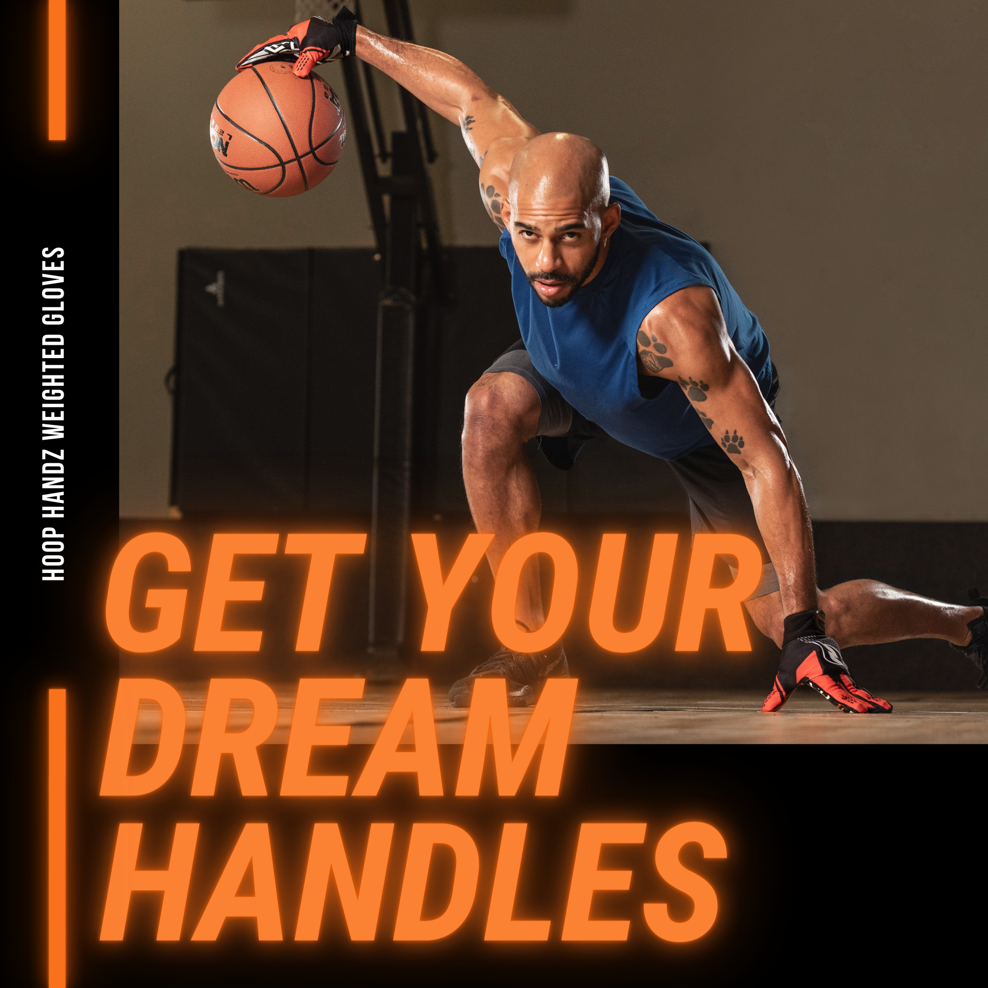 Hoop Handz gloves with anti-grip technology for superior basketball handling and precision.