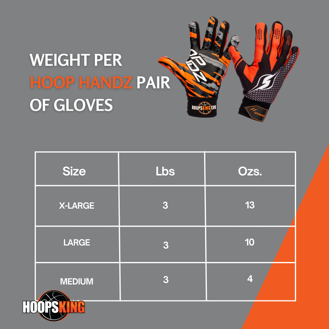 Achieve faster results with Hoop Handz weighted gloves—offered in sizes to suit all players, from youth to adults.