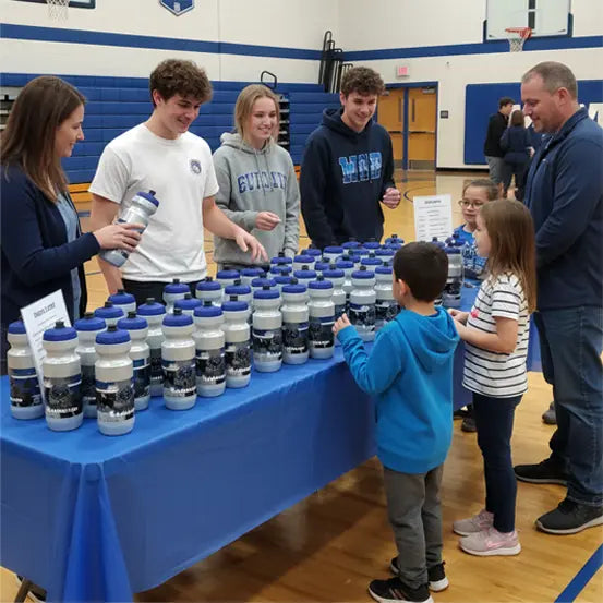 Personalized 22 Oz water bottle for basketball training sessions