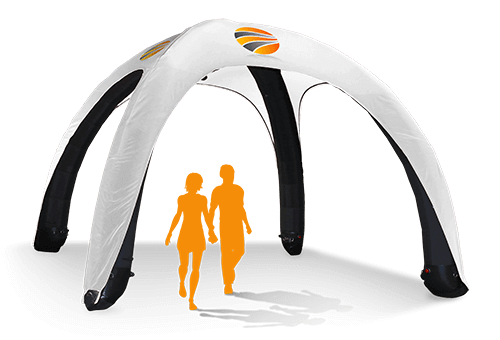 Custom Inflatable Canopy Tent or Air Dome | Fills in 5 Minutes
