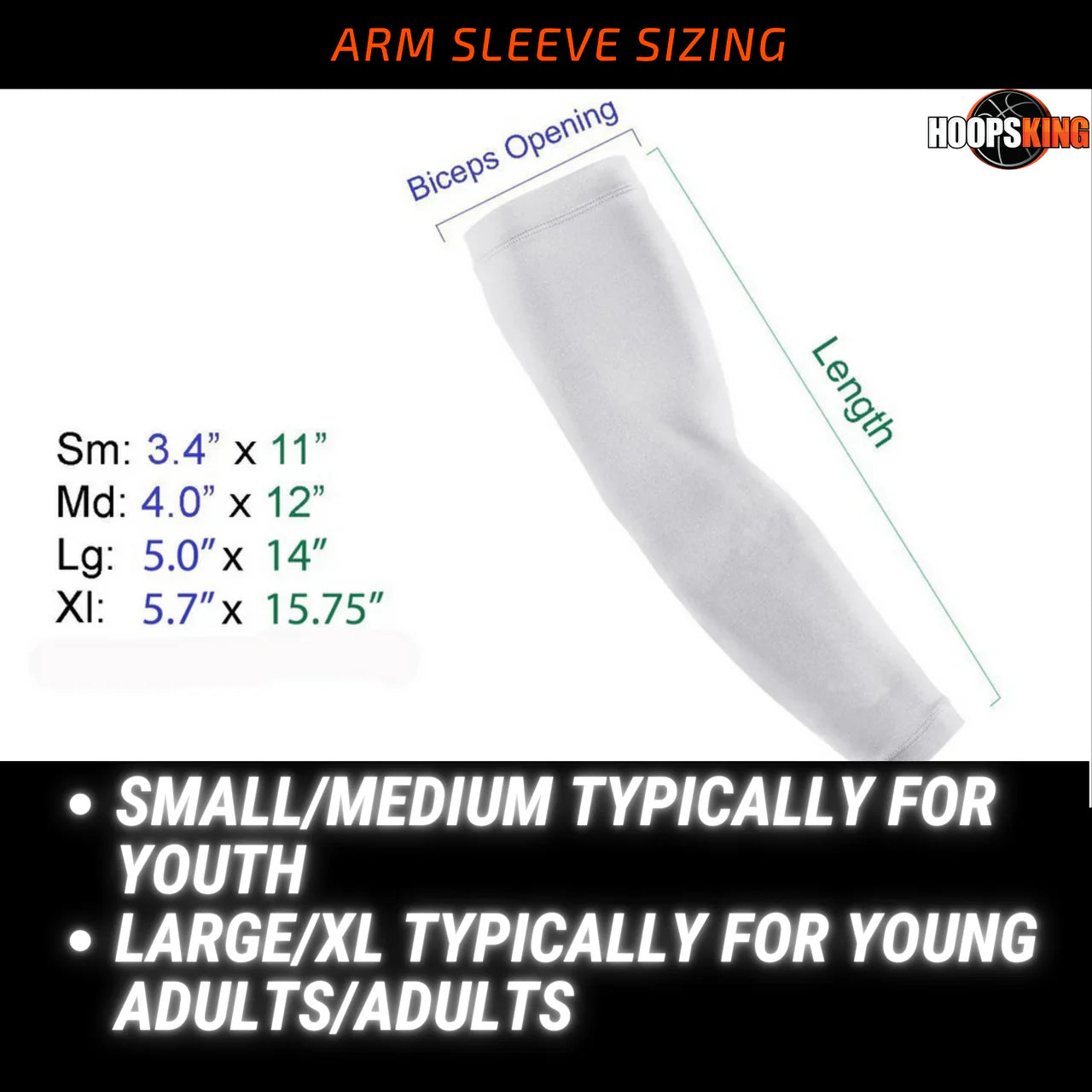 Custom sublimated arm sleeves with personalized logo design