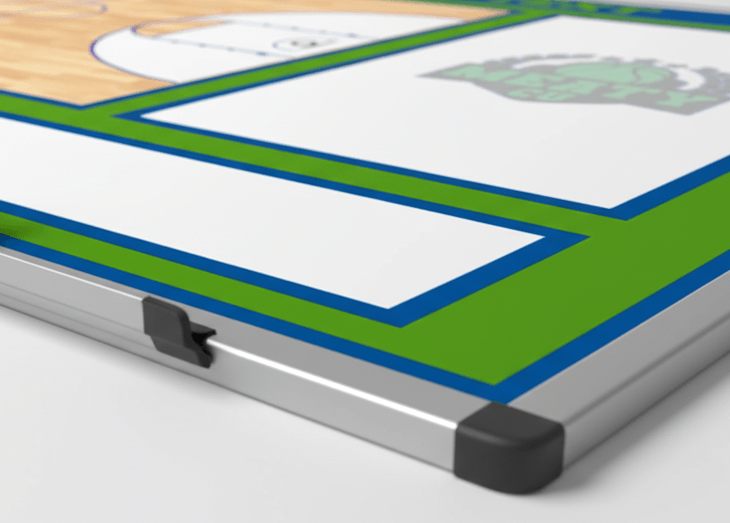 Pro-grade custom basketball coaching board