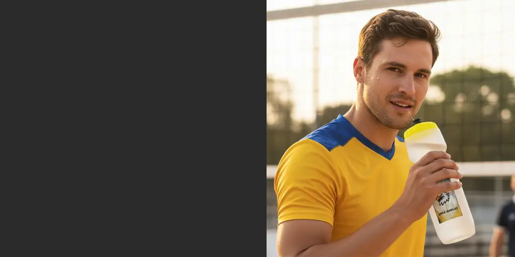 Personalized 23 oz sports water bottle for volleyball teams