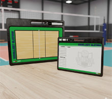 Clear Volleyball Court Diagram Whiteboard for Game Planning