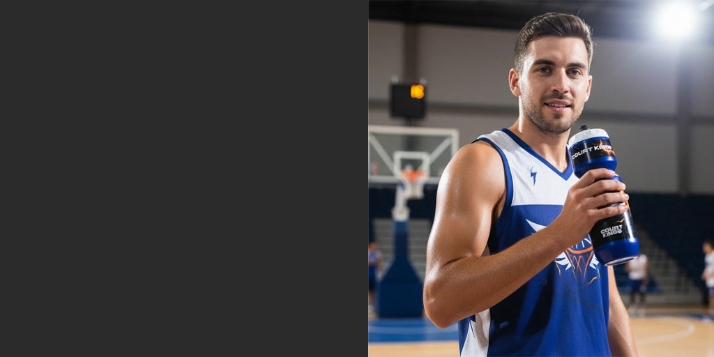 Personalized 26 Oz sports water bottle for basketball teams