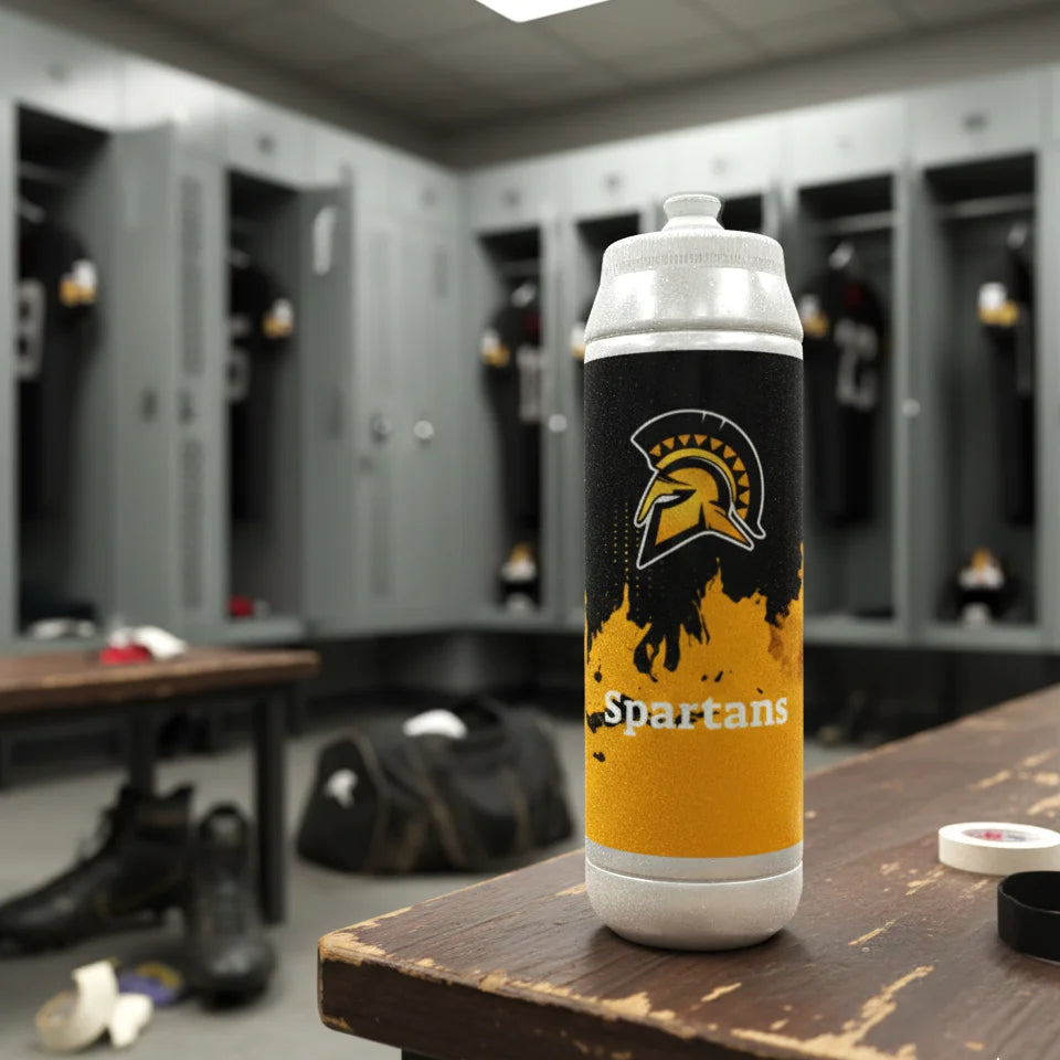 Hoopsking personalized 32oz water bottle for school teams