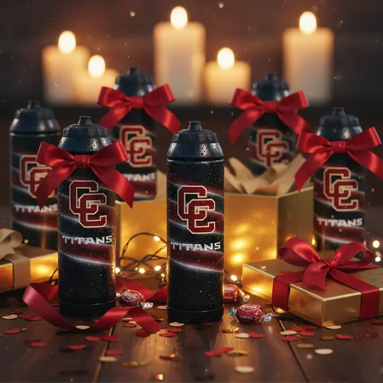 Personalized 32oz water bottle for football training sessions