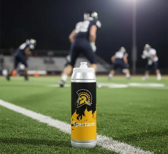 Hoopsking 32oz custom team water bottle with logo