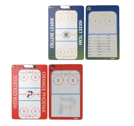 Custom hockey dry erase board clipboard whiteboard gift for hockey coaches