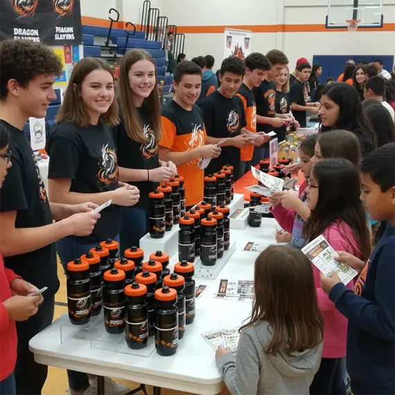 Custom printed 22 Oz Purist sports water bottle with team logo