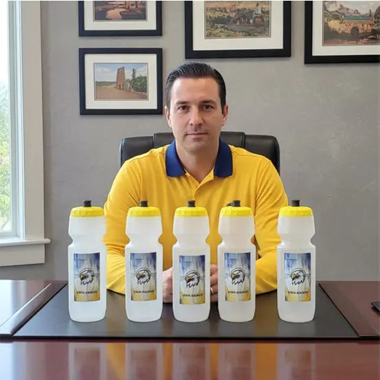 Hoopsking 23oz custom Hydroflo water bottle for hockey practice