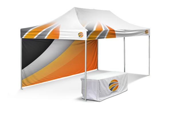 Fully customizable 10x20 event tent with logo printing