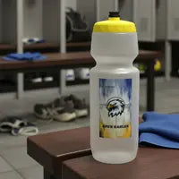 Hoopsking 23oz custom Hydroflo water bottle with team spirit design