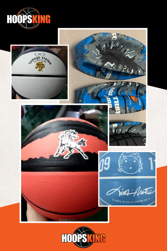 Custom basketballs for camps or schools