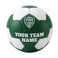 Thumbnail for Green and white soccer ball with 
